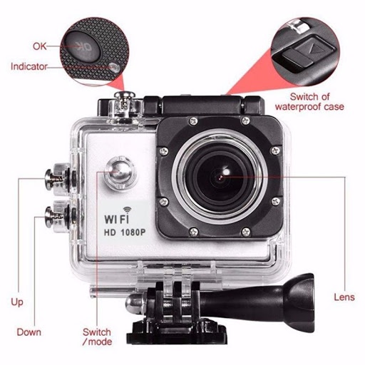 Camera Hành Trình ,Camera Hành Trình Sports 4K Ultra Hd Wifi.Độ Phân Giải 1080P Full HD.Chống Rung Lắc,Chống Nước | BigBuy360 - bigbuy360.vn