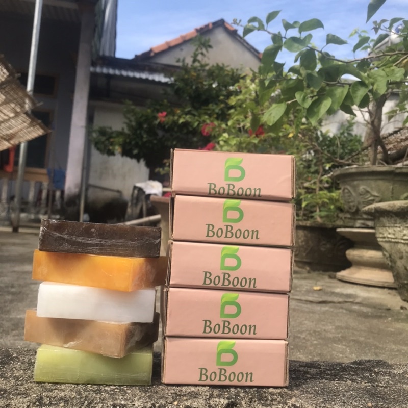 Xà bông mướp đắng Boboon handmade sạch mụn lưng, tẩy tế bào chết, trắng da | BigBuy360 - bigbuy360.vn