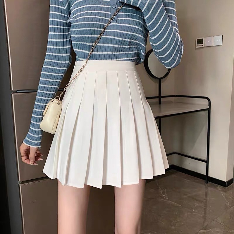 {Có Sẵn} Chân váy xếp li lưng cao hàn quốc kèm hình thật | BigBuy360 - bigbuy360.vn