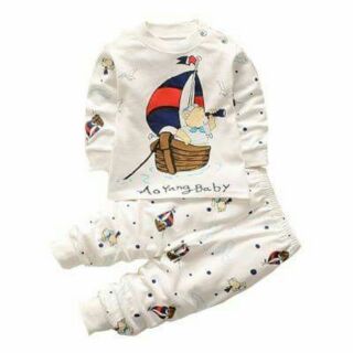 Bộ thu đông cho bé trai bé gái chất cotton nhập QC