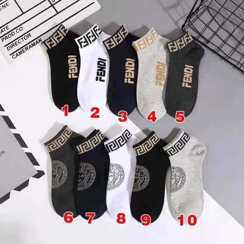 Set 3 / 5 Đôi Vớ Ngắn Chất Liệu cotton Thoáng Khí Thân Thiện Với Da