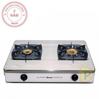 Bếp gas đôi rinnai rv-365n mặt bếp inox