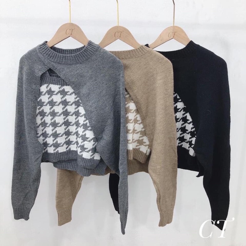 Sét áo len 2 món gồm áo 2 dây kèm áo quây ngoài hàng QCCC | BigBuy360 - bigbuy360.vn