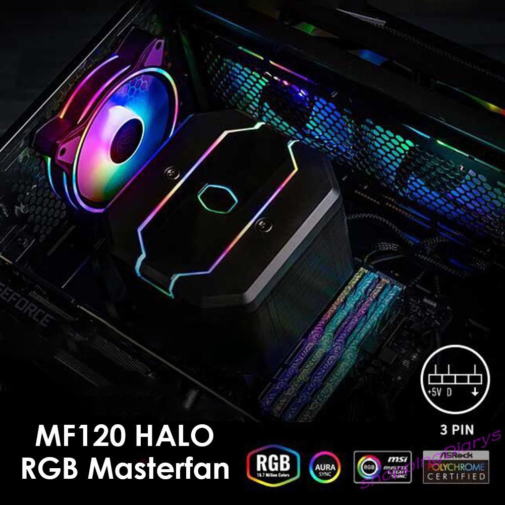 COOLER MASTER Quạt Tản Nhiệt Sh Master Mf120 12cm Dc 12v Argb 4-pin Pwm Cho Máy Tính Ốp