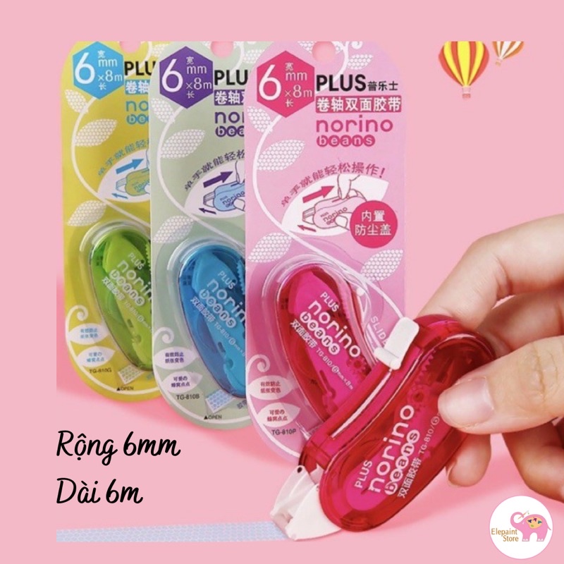 Băng keo 2 mặt bỏ túi Norino Bean PLUS