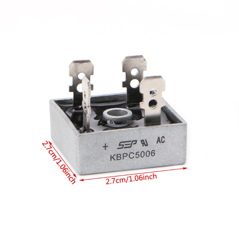 Cầu Chỉnh Lưu zzz KBPC5006 50A 600V Bằng Kim Loại Cho Thiết Bị Điều Khiển Diode