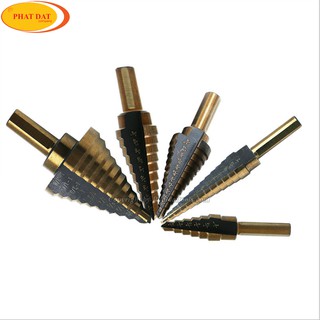 Mũi khoan bước tháp bộ 5 mũi HSS phủ Coban cao cấp-khoan inox