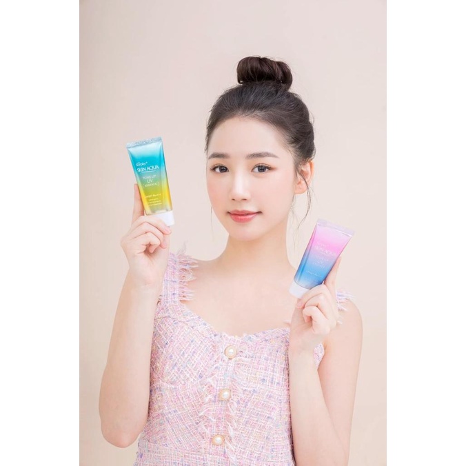 Kem chống nắng Skin AQUA Tone Up UV SPF50+  nội địa Nhật Bản, bảo vệ da ưu việt trong nhiều giờ