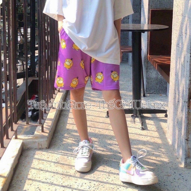 [50 MẪU] Quần Short lững Cartoon Unisex - Quần đùi nam nữ Freesize 38-68kg ảnh chụp thật tại TUEANHSTORE