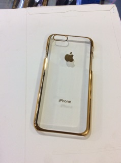Ốp trong viền vàng iphone 6/6s