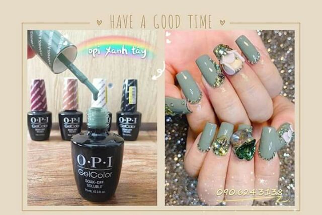 💥💥 Siêu phẩm OPI nâu tây #N39, #H12 & OPI xanh tây #H62 vang bóng một thời

🌿🌿 Sơn gel opi Nâu tây và xanh