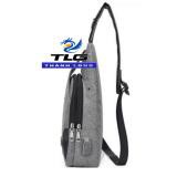 Túi đeo chéo nam cao cấp tích hợp cổng sạc USB  Thành Long TLG 208211 tặng 01 bút bi cao cấp TLG