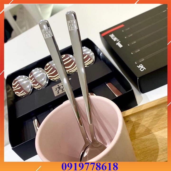 Bộ 5 Thìa Inox Zwilling Đức hộp đen