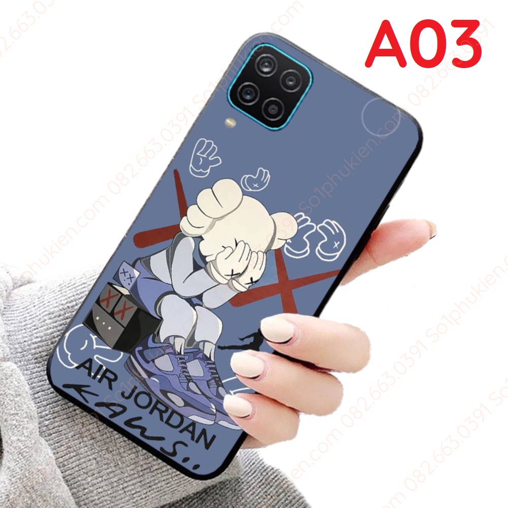 Ốp lưng Samsung A12 A22 5G A22 4G in hình BearBr.ick, Gấu KAW.S siêu đẹp