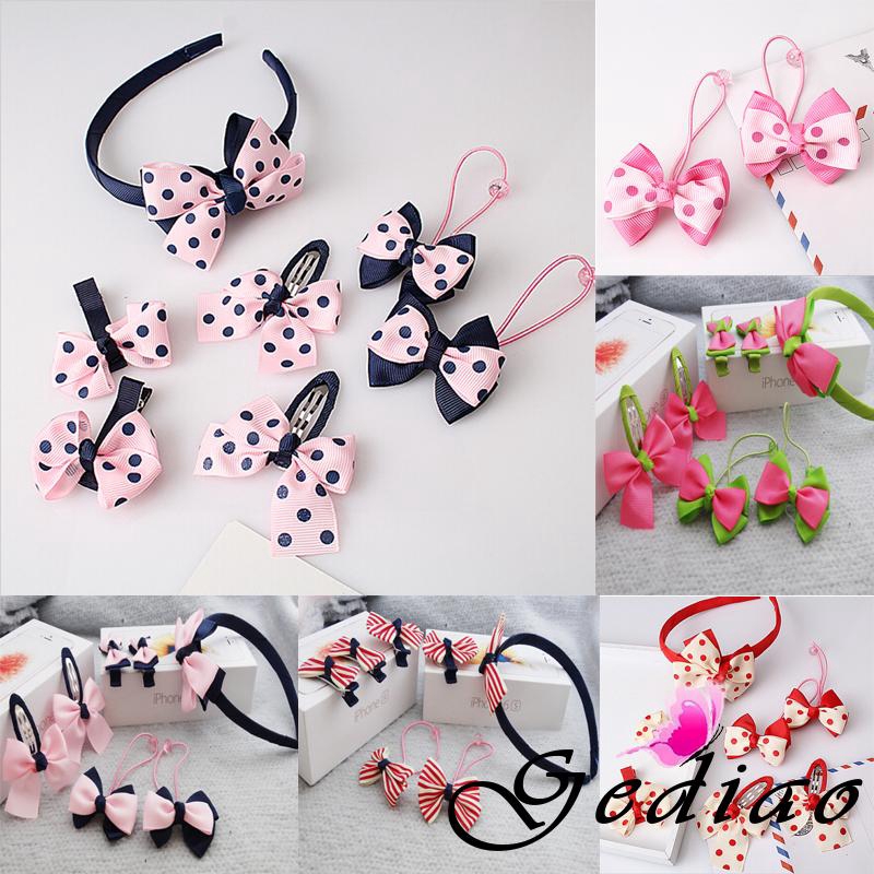 Ged♥cute beautiful Newest Girls Bow knot Barrette Hair Ring Fashion Accessories hair wear