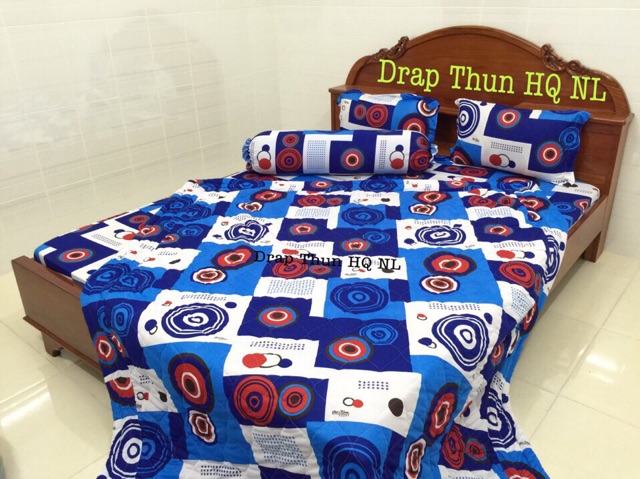 Drap thun Hàn Quốc (bộ: drap,2 nằm, 1 ôm)