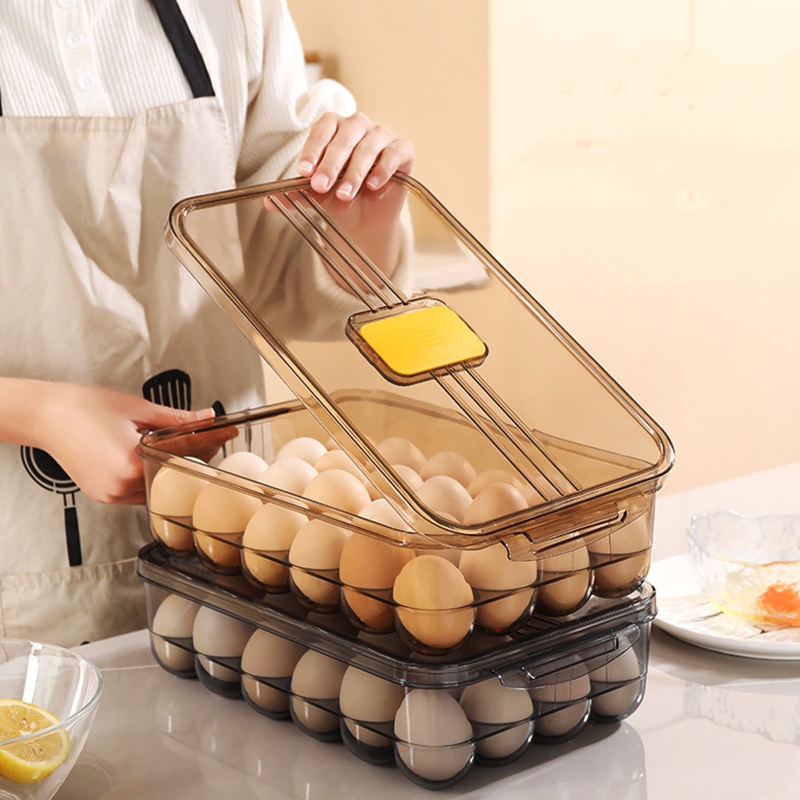 Khay Đựng Trứng 24 Ngăn Trong Suốt Sức Chứa Lớn Tiện Dụng
