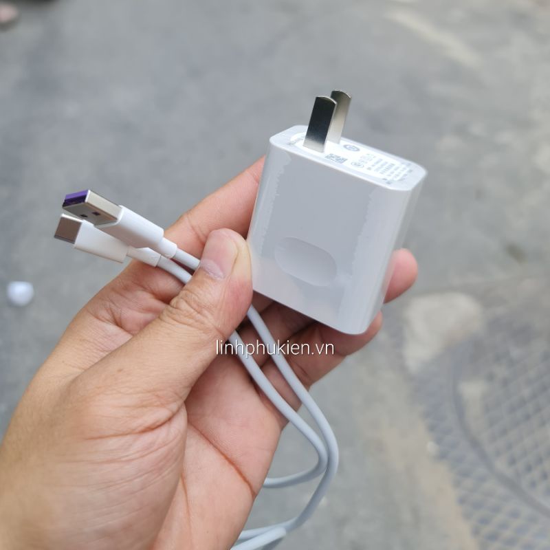 Bộ củ cáp sạc nhanh Super Charge Huawei 22.5W chính hãng cho Mate 20, Mate 20X, P20 Pro, P30