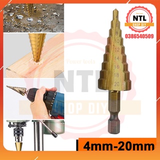 Mũi khoan tháp chuôi lục giác 4-20mm