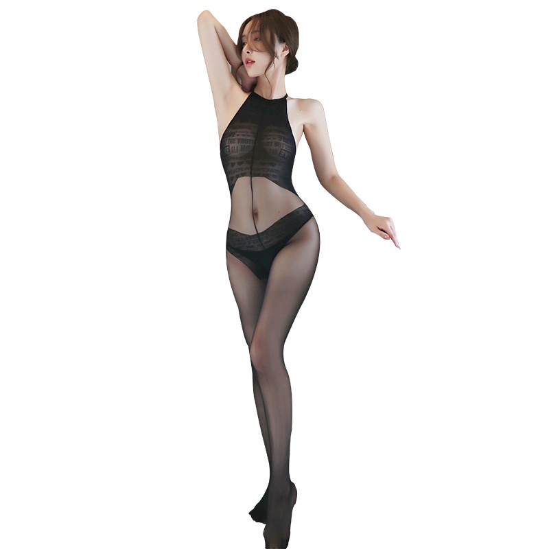 Đồ Ngủ Sexy Nữ Liền Thân Kiểu Yếm Không Đáy Quyến Rũ Cosplay Anime Hở Lưng Gợi Cảm Free Size <60kg