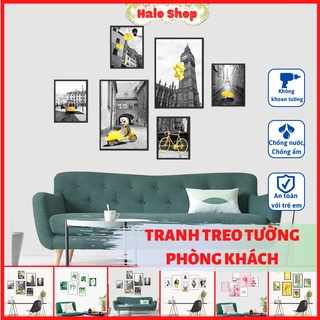 Tranh treo tường phòng khách, Tranh Canvas HALO - Khung tranh treo tường decor