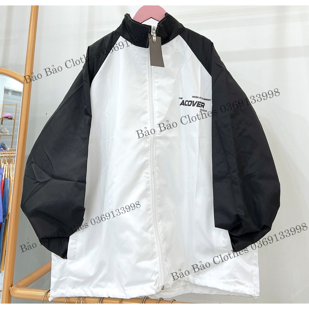 Áo Gió Bomber Nam Nữ  Form Rộng 2 Lớp Acover Vải Dày Mịn Thoáng Mát Thiết Kế Thời Trang Kiểu Dáng Năng Động