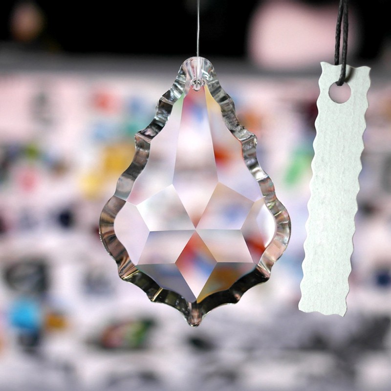 SEL Clear Chandelier Glass Crystals Lamp Prisms Parts Hanging Drops Pendants 38mm