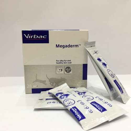 Gel Dinh dưỡng Mượt lông da Giảm rụng lông ở chó mèo Megaderm Virbac