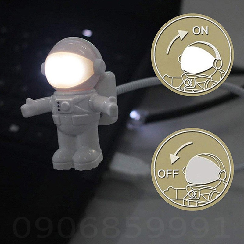 Đèn ngủ trang trí,đèn led đọc sách nguồn USB phi hành gia (Astro)