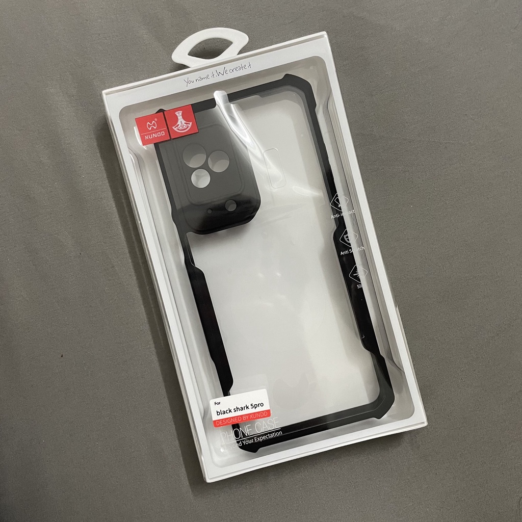 Ốp lưng XUNDD Black Shark 5 / Black Shark 5 Pro Mặt lưng trong suốt, Viền tpu