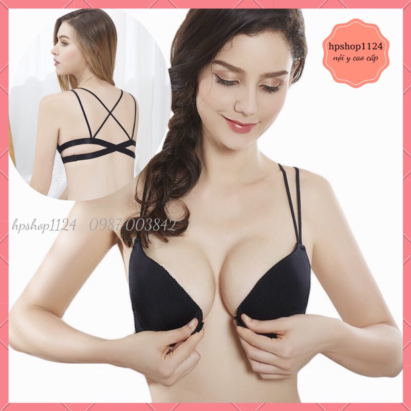 Áo ngực cài khuy trước bra đúc không gọng bàn tay ôm ngực 810