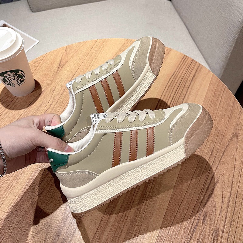 Giày Sneaker Pha Màu Giày Thể Thao Super 3 Vạch Sọc (Sẵn Hàng)