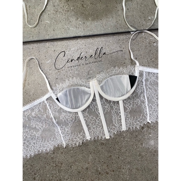 Áo lót ren Croptop thiết kế Bralette có gọng nẹp cao cấp