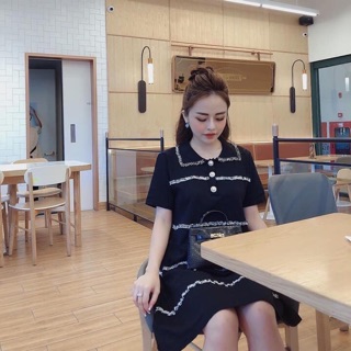 💥‼️💥 Váy cổ đức viền nhũ💥💥