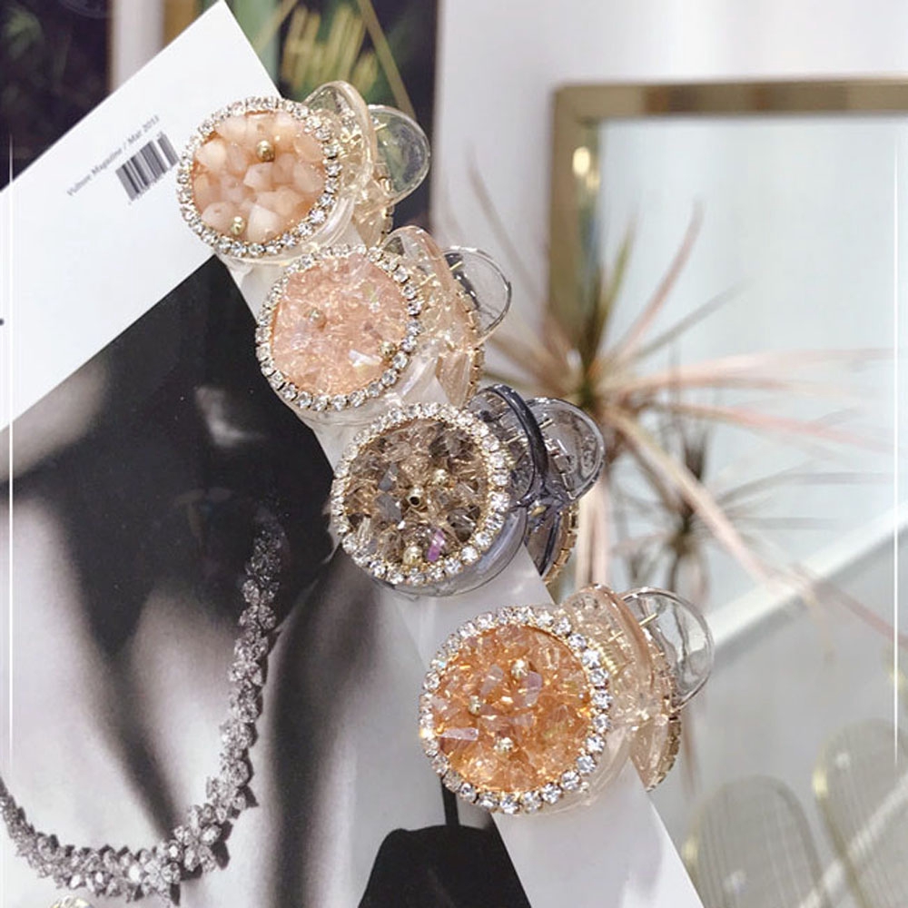 Kẹp tóc kiểu càng cua màu thạch trong suốt