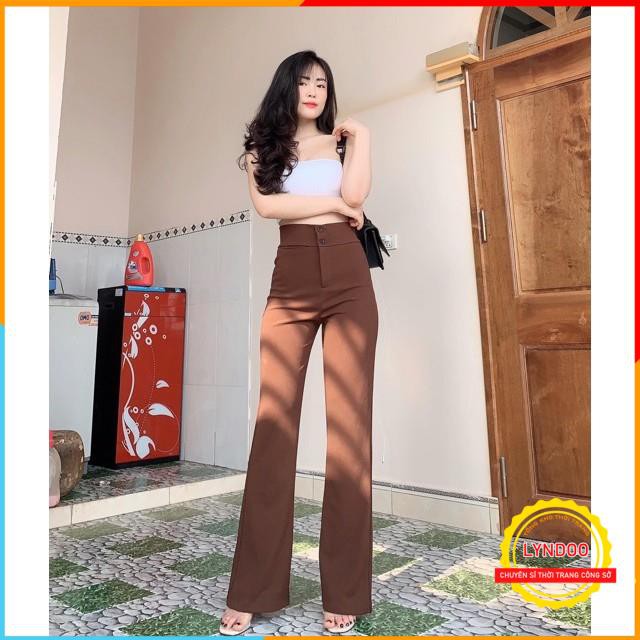 Quần tây ống loe lưng cao 💖 𝑭𝑹𝑬𝑬𝑺𝑯𝑰𝑷 💖 Quần tây nữ ống loe vải tuyết mưa Siêu tôn dáng, mặc là mê | BigBuy360 - bigbuy360.vn
