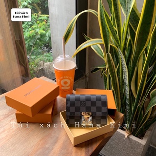 Ví bóp nữ mini L V khoá cài