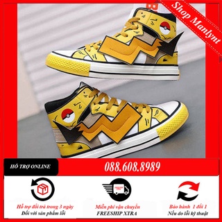 Pikachu Anime thể thao Hàn Quốc Thời trang Jordan ulzzang cổ cao nam Giày