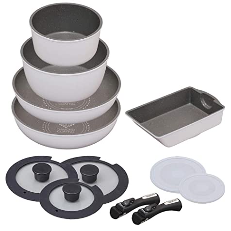 Bộ Nồi Chảo 12 Món IRIS OHYAMA - Hàng Nhật Nội Địa