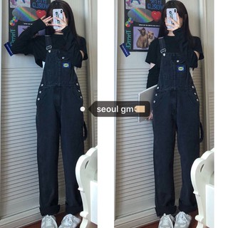 Yếm bò ống rộng tag style ulzzang - Ảnh thật ở cuối