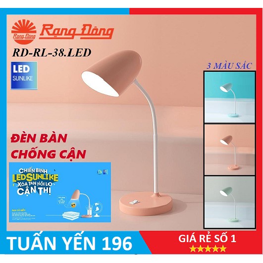 ⚡Đèn bàn LED Rạng Đông bảo vệ thị lực Model RD-RL-38.LED-Bảo Hành 1 Năm⚡️