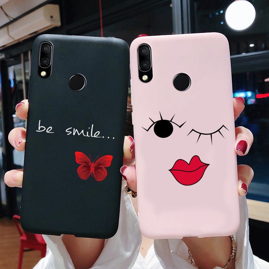 Ốp điện thoại silicone TPU màu xỉn xinh xắn cho Huawei Honor 10 Lite P Smart 2019