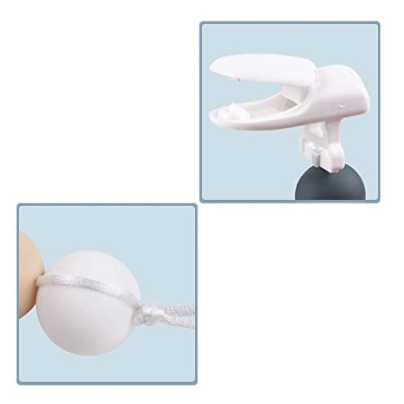 Set 2 Kẹp Núm Vú Giả Xỏ Hạt Silicon Không BPA DIY Cho Bé Sơ Sinh Giá Đỡ