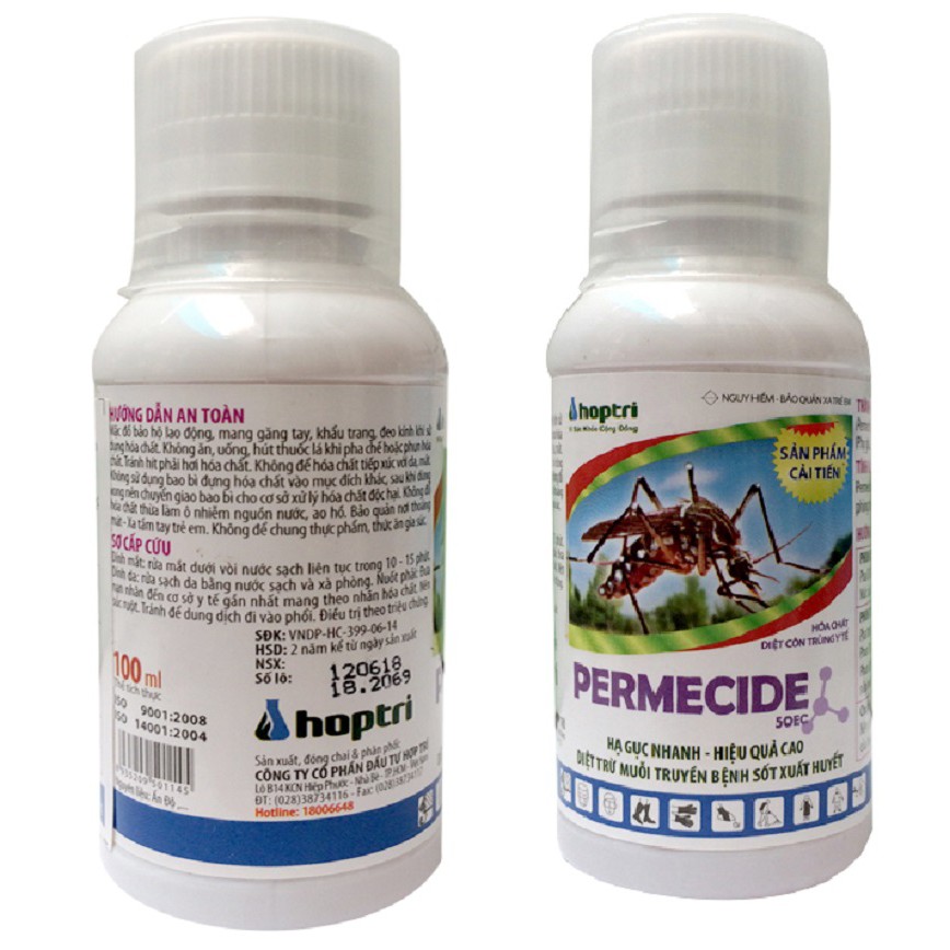 Permecide 50EC loại 100ml – Thuốc diệt muỗi, ruồi