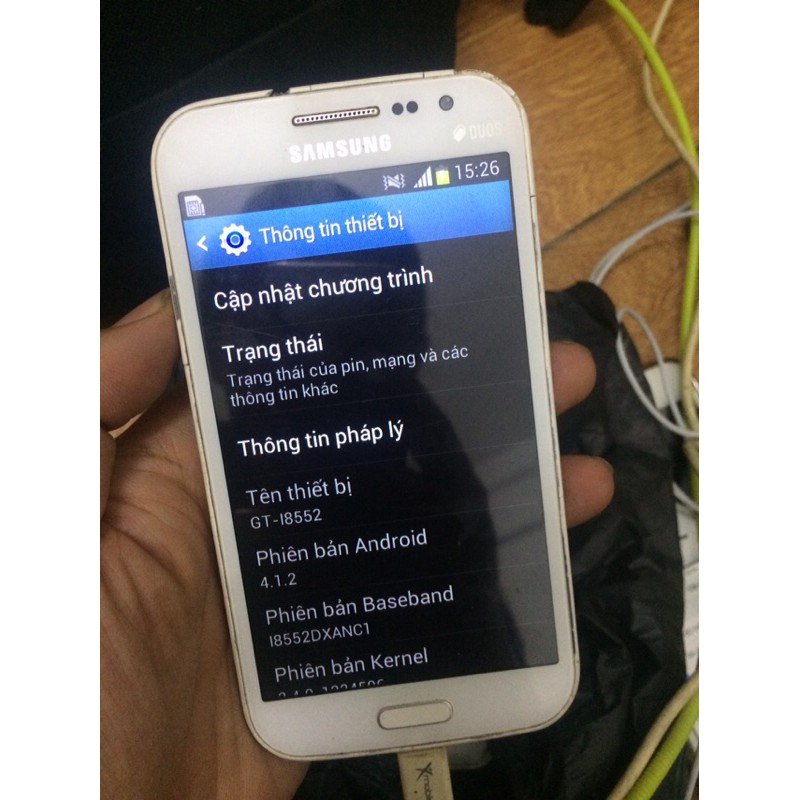 Điện thoại Galaxy ve chai xài chữa cháy