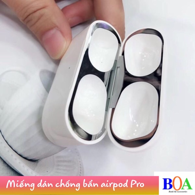 Miếng dán chống bụi bẩn cho Airpod Pro 2 , Airpod 3 , Airpod Pro , Airpod 1/2 kim loại mỏng , dễ dán ( Có Video )