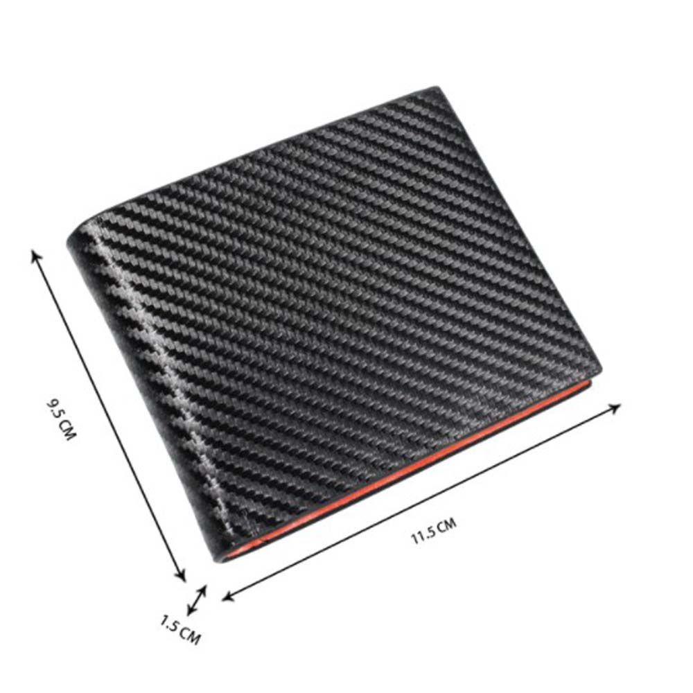 Ví Ngắn Đựng Thẻ / Tiền Xu Bằng Sợi Carbon Đa Năng Nhỏ Gọn Tiện Dụng