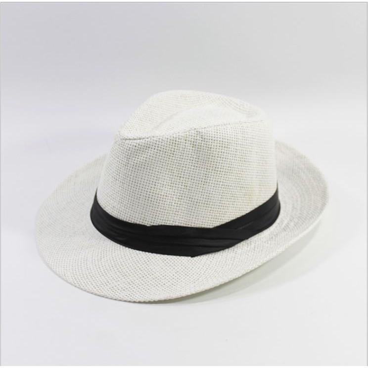 Mũ cói đi biển panama cao bồi cowboy unisex M19-14