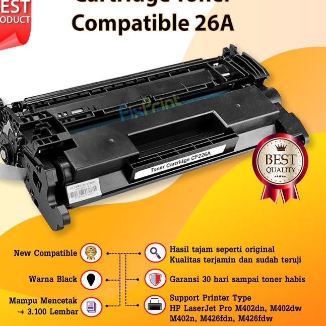 Hộp Mực In Tương Thích Với Hp Cf226A 26a, Hp Laserjet Pro M402 M426