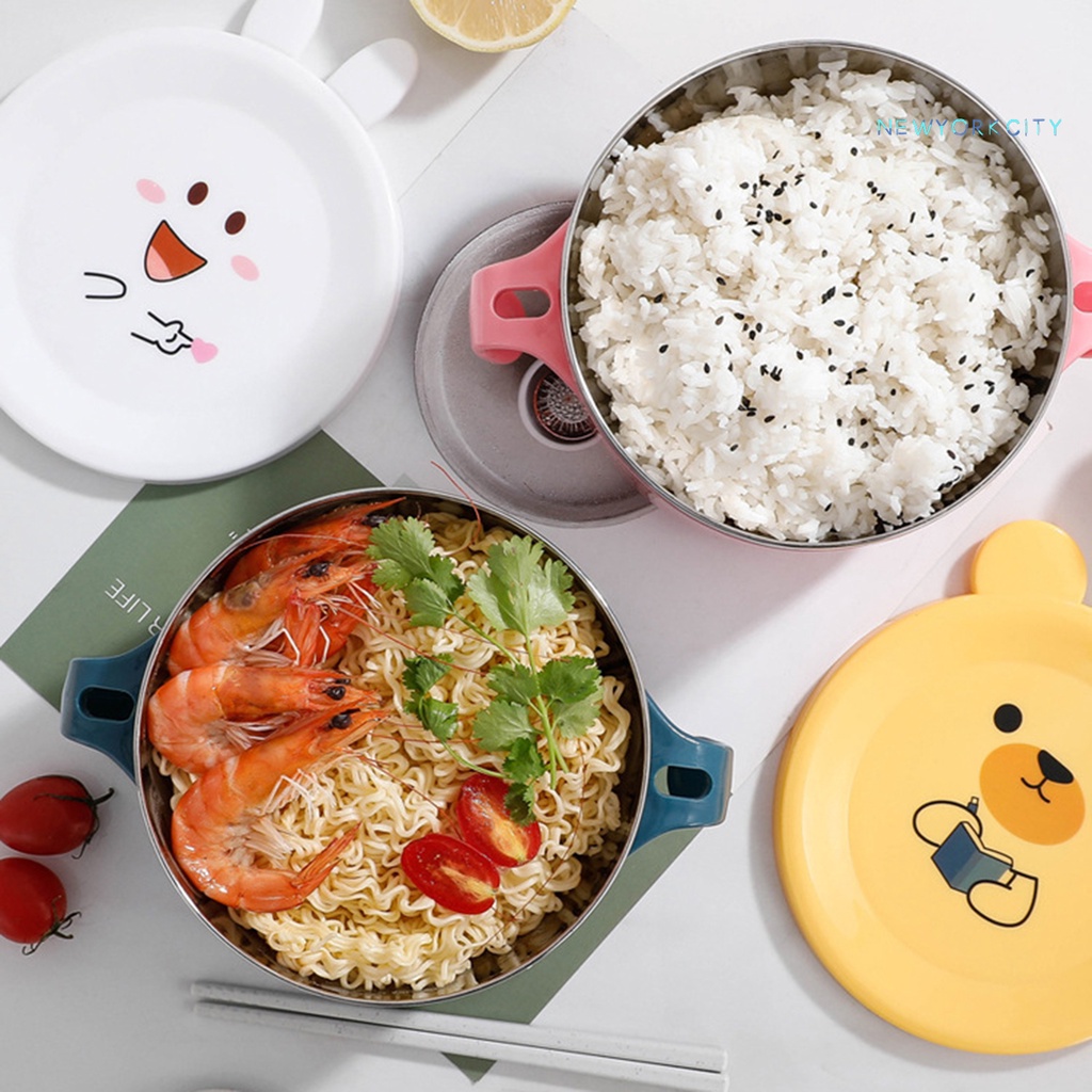 1 Bộ Tô Ăn Mì Bằng Thép Không Gỉ Thân Thiện Với Môi Trường